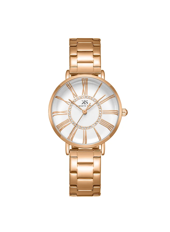 KENNETH SCOTT Women's Stainless Steel Analog Watch K23536-RBKW - 32.5 mm