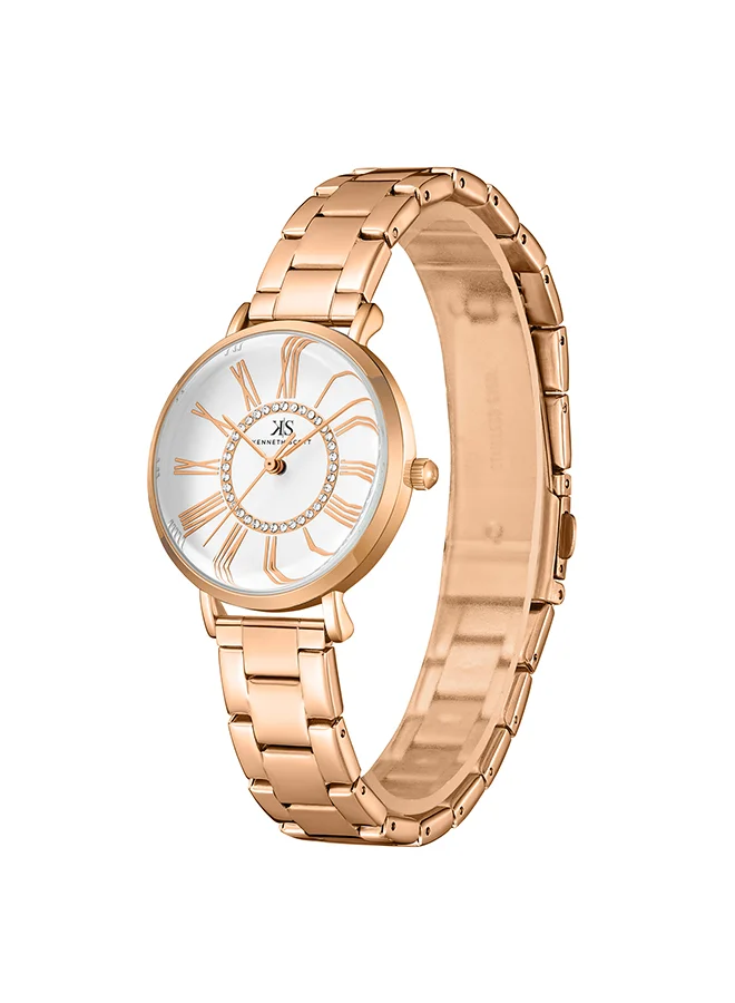 KENNETH SCOTT Women's Stainless Steel Analog Watch K23536-RBKW - 32.5 mm