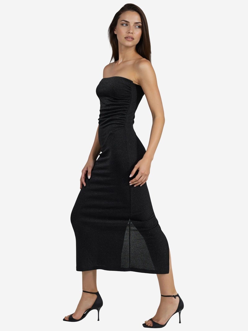 BUSEM Shiny Slit Detailed Maxi Dress - Image 3