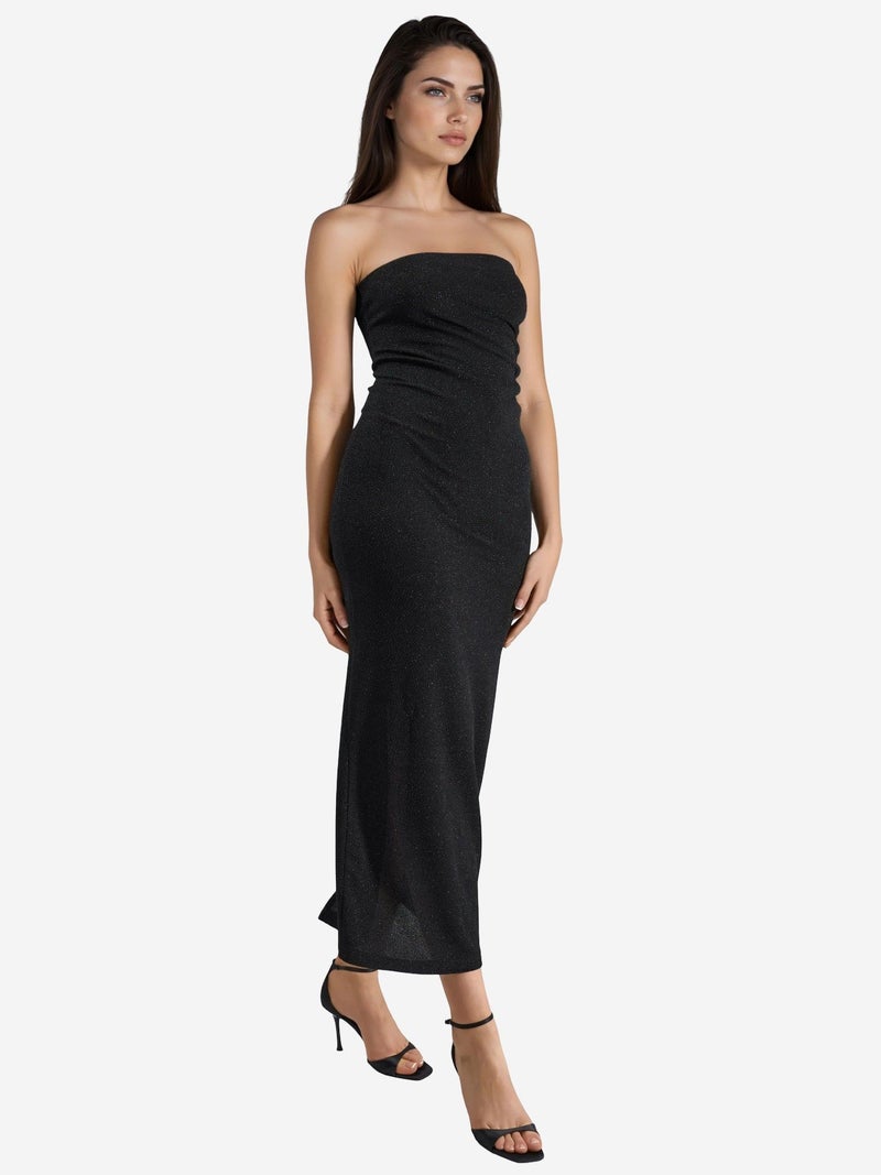 BUSEM Shiny Slit Detailed Maxi Dress - Image 2