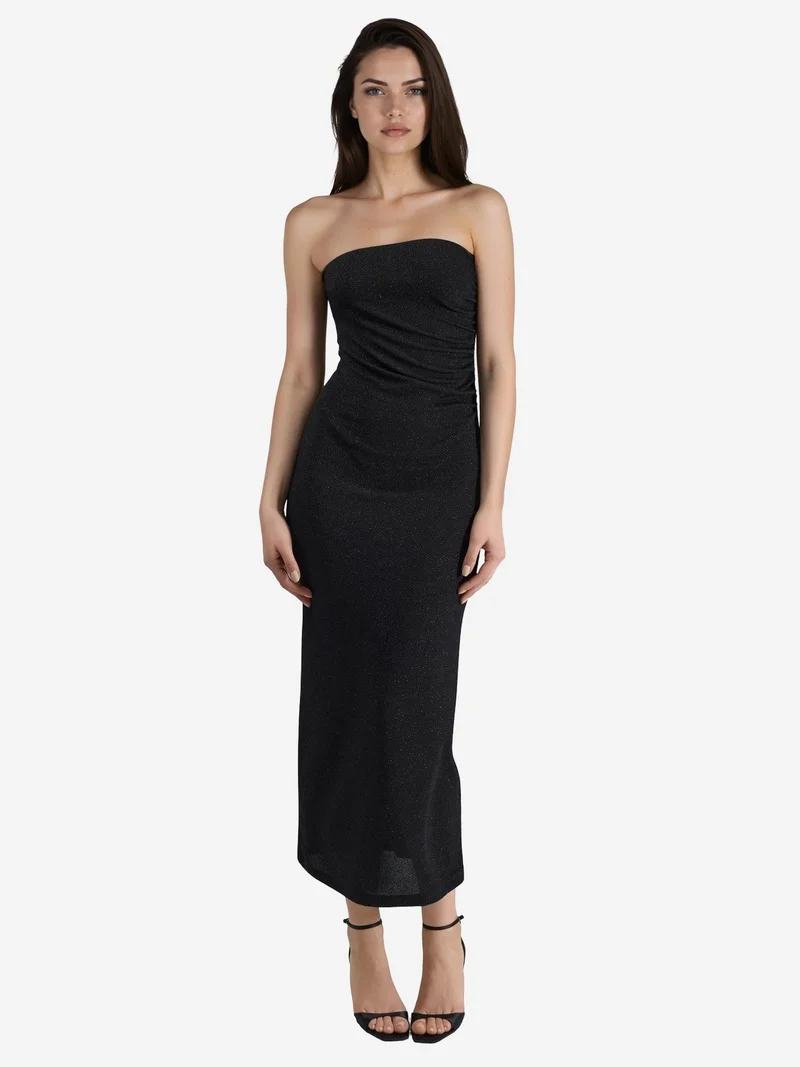 Busem BUSEM Shiny Slit Detailed Maxi Dress