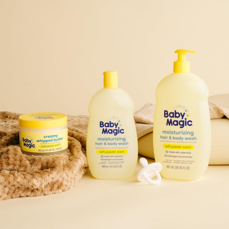 Baby Magic Moisturizing Hair & Body Wash | Specially Formulated for Baby's Delicate Skin | Tear-Free | Calendula & Coconut | 30 fl oz. - Image 5