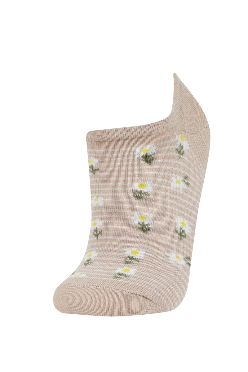 Defacto  Woman Flower 3 piece Step Socks for Women | Best Price UAE