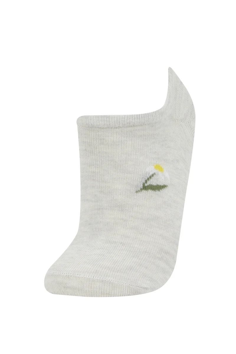 Defacto  Woman Flower 3 piece Step Socks for Women | Best Price UAE