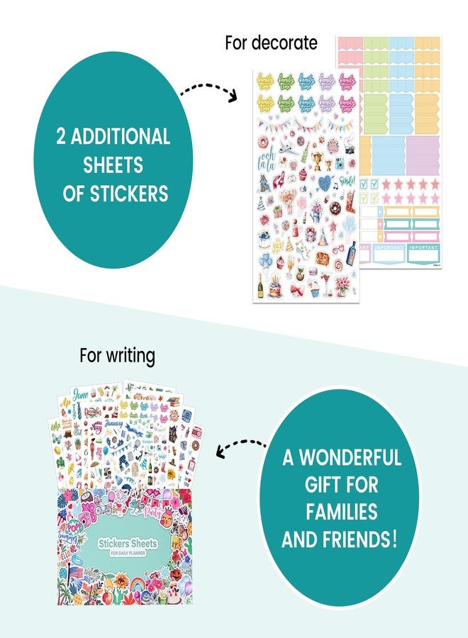 Shoparr Planner Stickers - Calendar Stickers for Celebration and Decoration, 12 Monthly Festival Theme Sticker for Adults Planner, for Festival Events, Daily Tasks(14 Sheets, 1500+ Sticker Per Pack) - Image 3