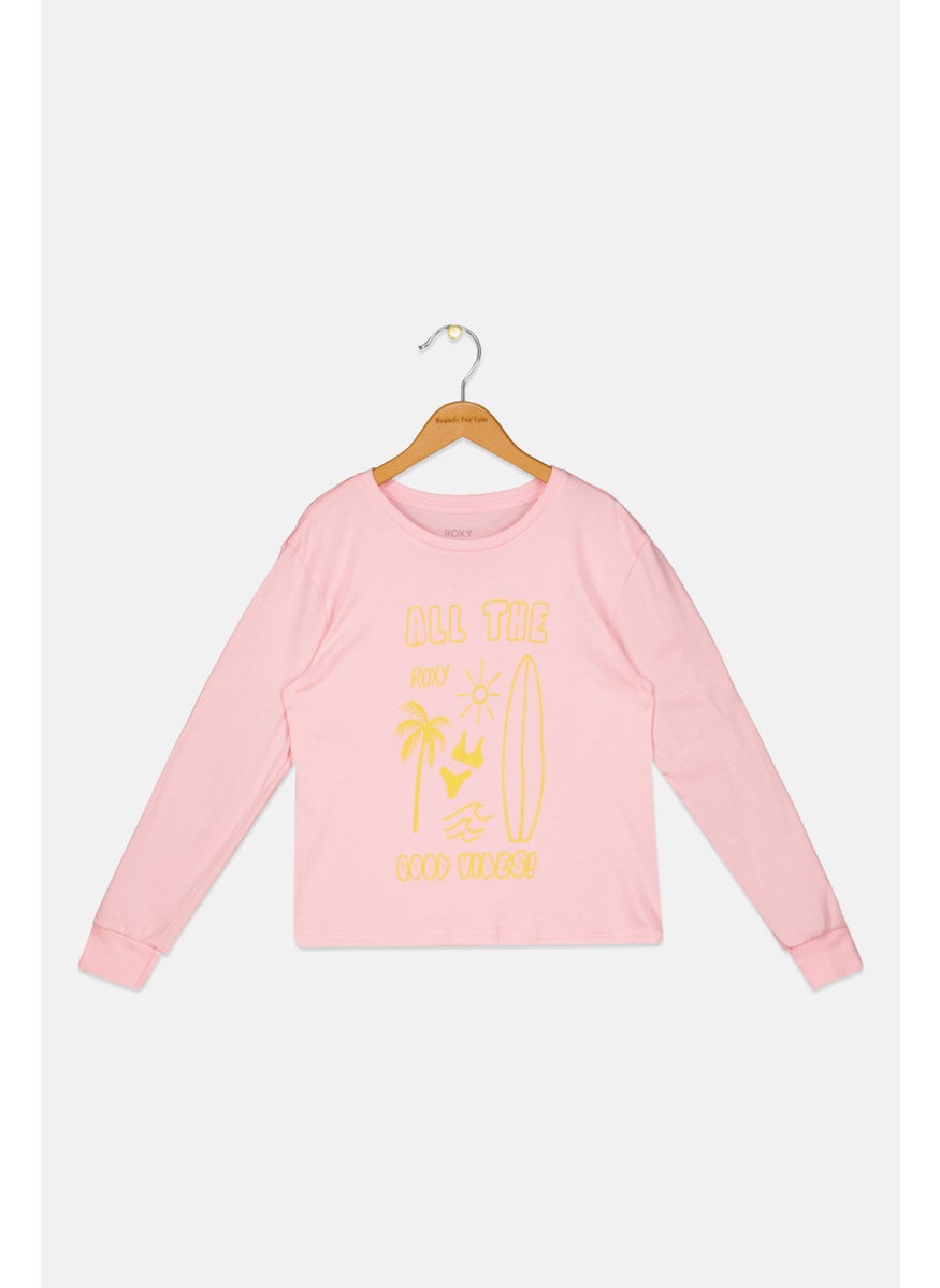 Kids Girl Graphic Printed Long Sleeve Top, Pink - pzsku/Z7A9EEBA38832CAA89654Z/45/_/1737642171/b9edd405-0247-483c-95b5-7764ce933da6