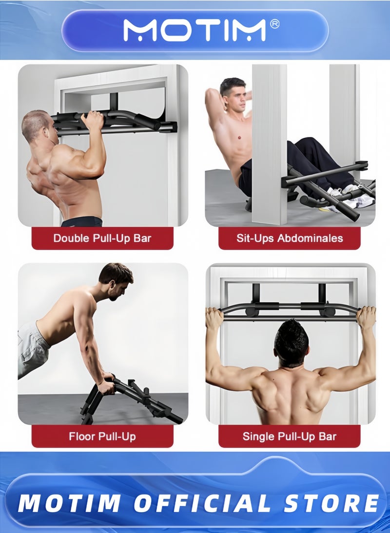 Motim Pull Up Bar Doorway Heavy Duty Chin Up Bar Door Workout Bar with Foam Grips for Home Gym Workout Strength Training - Image 5