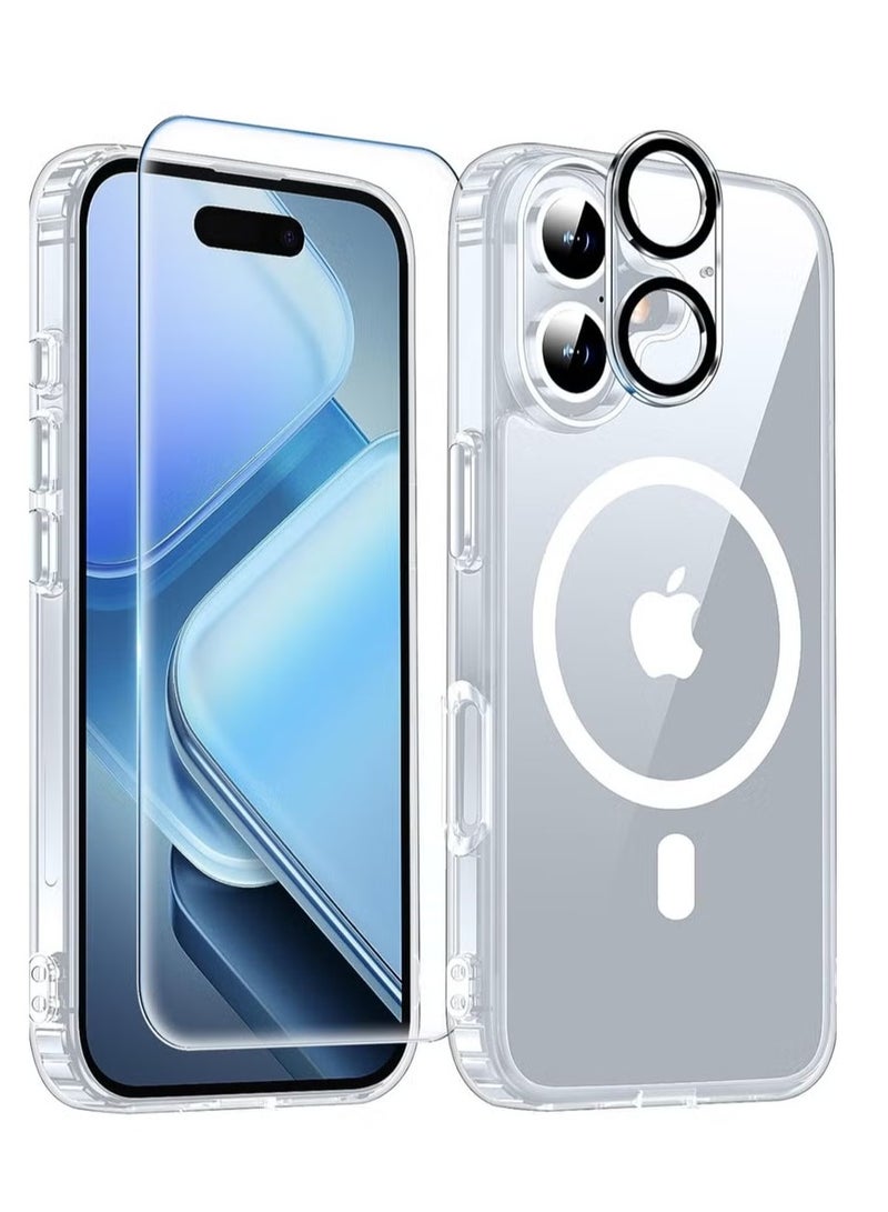 UMIXPRO IPhone 16Plus Case with Screen And with Camera protection Compatible with Magsafe Military Grade Protection Anti Yellowing Magnetic Phone Case - Image 1