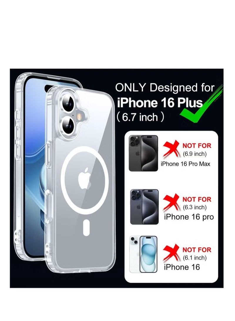 UMIXPRO IPhone 16Plus Case with Screen And with Camera protection Compatible with Magsafe Military Grade Protection Anti Yellowing Magnetic Phone Case - Image 2