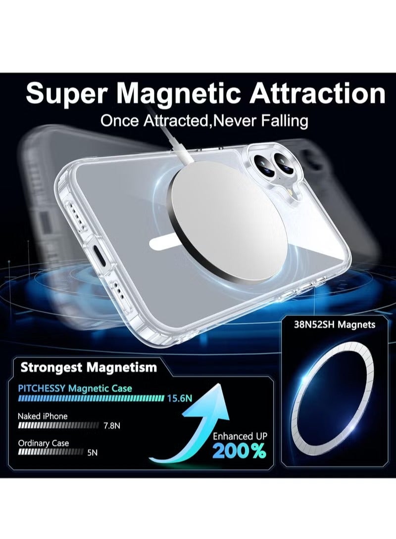 UMIXPRO IPhone 16Plus Case with Screen And with Camera protection Compatible with Magsafe Military Grade Protection Anti Yellowing Magnetic Phone Case - Image 3