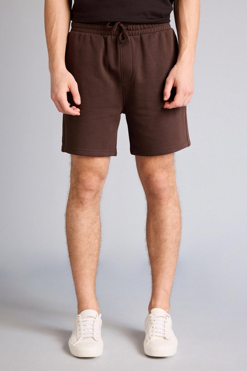 DeFacto Brown Man Regular Fit Regular Hem Shorts Casual - Image 3
