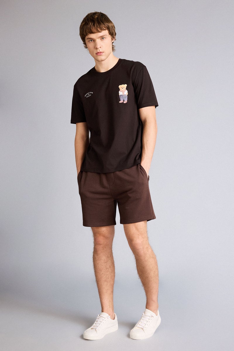 DeFacto Brown Man Regular Fit Regular Hem Shorts Casual - Image 2