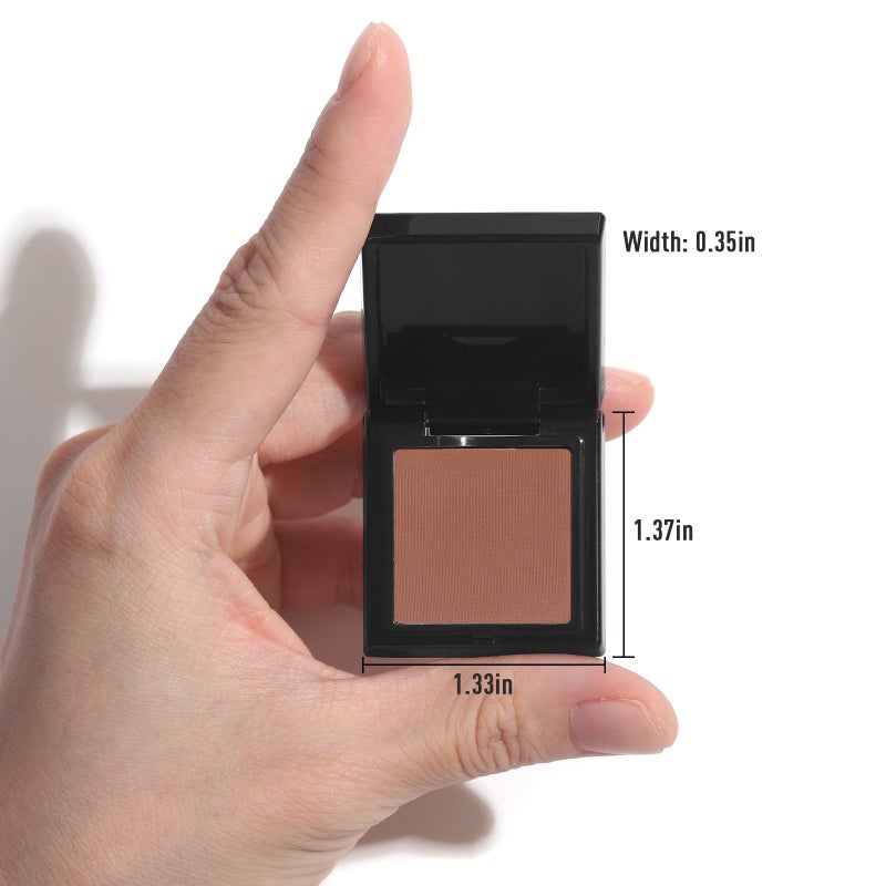 UCANBE Brown Single Eyeshadow Palette, Highly Pigmented Matte Eye Shadow Powder, Professional Long-Lasting Waterproof Makeup Palette - Image 5