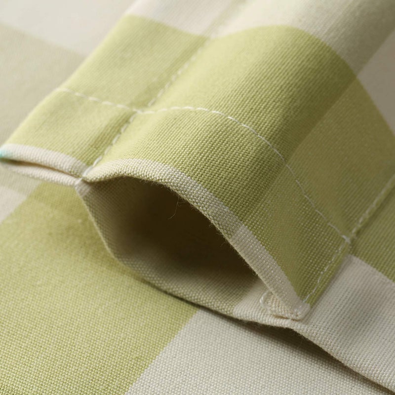 VOGOL VOGOL Green & White Farmhouse Curtain Valance  Buffalo Check Tie Up Window Shade Rod Pocket Tie-up Valances for Cafe  52x18  One Piece  - Image 3