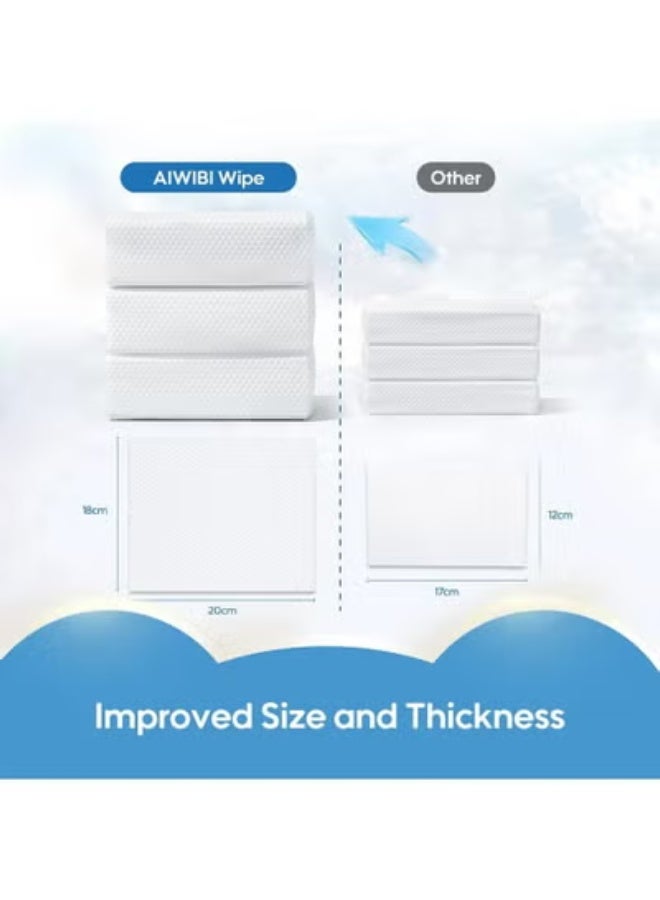 aiwibi 2pcs Aiwibi 99.91% Water Baby Wet Wipes - 60 Wipes - Image 4