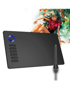 A15 Pro Graphics Drawing Tablet 10 by 6 Inch Digital Drawing Tablet With 12 Hotkeys and a Quick Dial