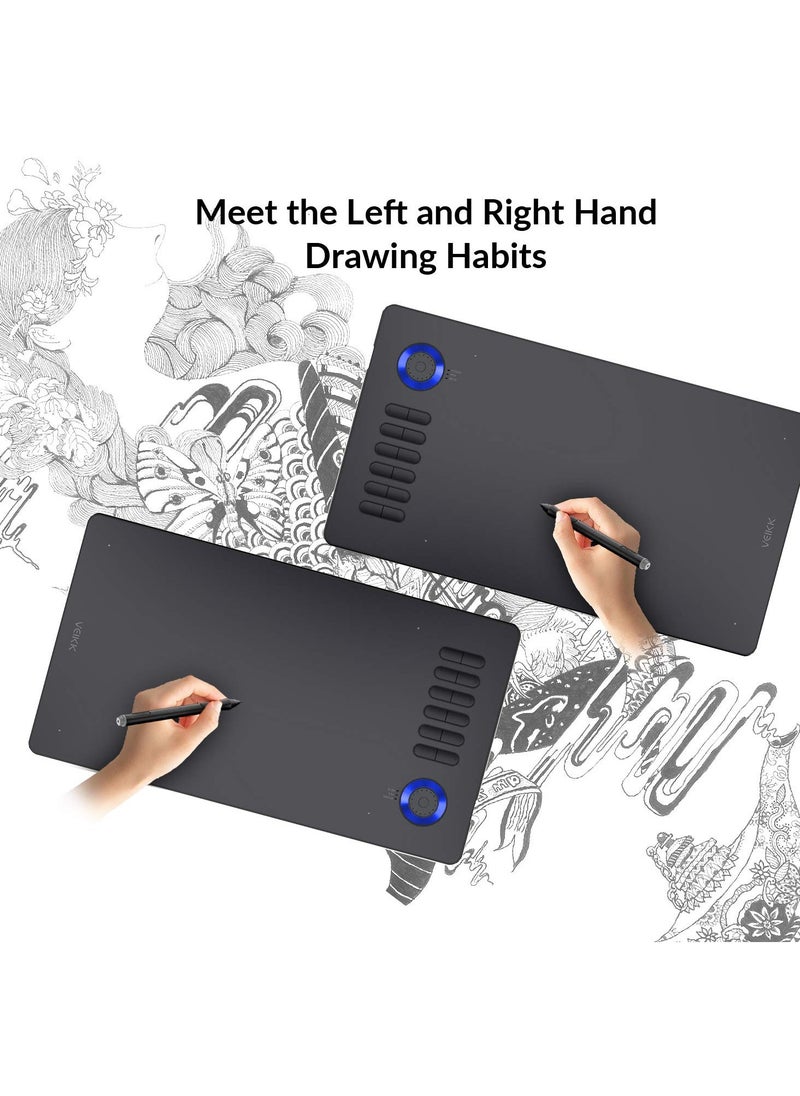 Veikk - A15 Pro Graphics Drawing Tablet 10 by 6 Inch Digital Drawing Tablet With 12 Hotkeys and a Quick Dial - Image 1