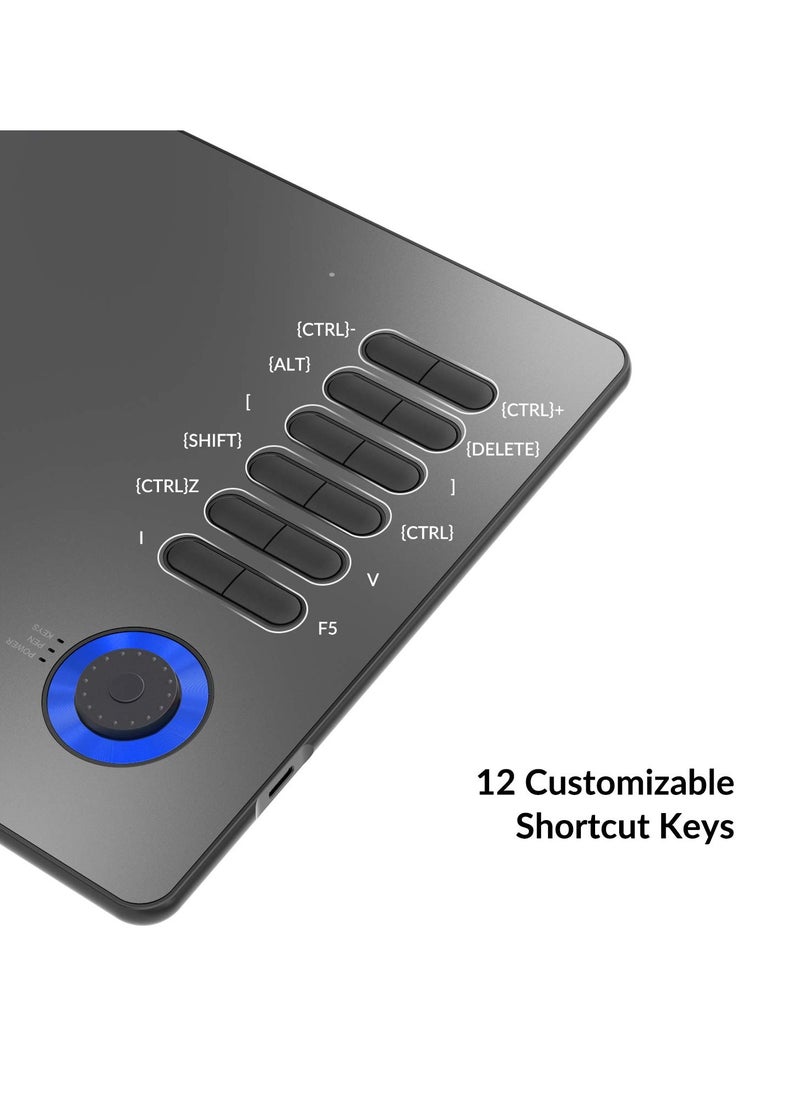 Veikk - A15 Pro Graphics Drawing Tablet 10 by 6 Inch Digital Drawing Tablet With 12 Hotkeys and a Quick Dial - Image 1