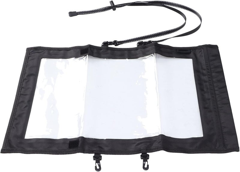 HERCHR Water proof Map Case Holder, 45.5x29.9cm/17.9x11.8in Transparent Folding Map Storage Bag Pouch with Lanyard for Outdoor Hiking Camping Travel - Image 1
