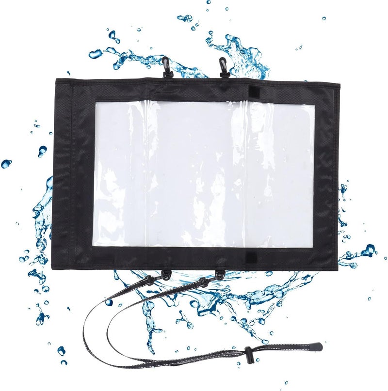 HERCHR Water proof Map Case Holder, 45.5x29.9cm/17.9x11.8in Transparent Folding Map Storage Bag Pouch with Lanyard for Outdoor Hiking Camping Travel - Image 5