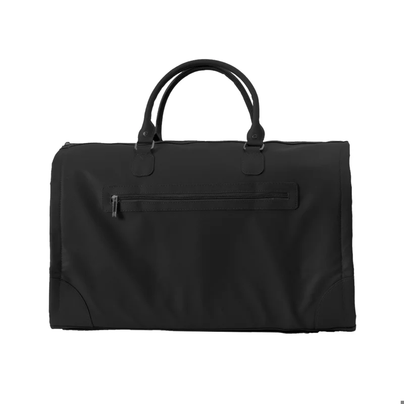 هوتيل كوليكشن حقيبة سفر (Duffle Bag) - حقيبة سفر فاخرة متوافقة مع معايير TSA - متينة وأنيقة وواسعة للحفاظ على الملابس خالية من التجاعيد - لون أسود