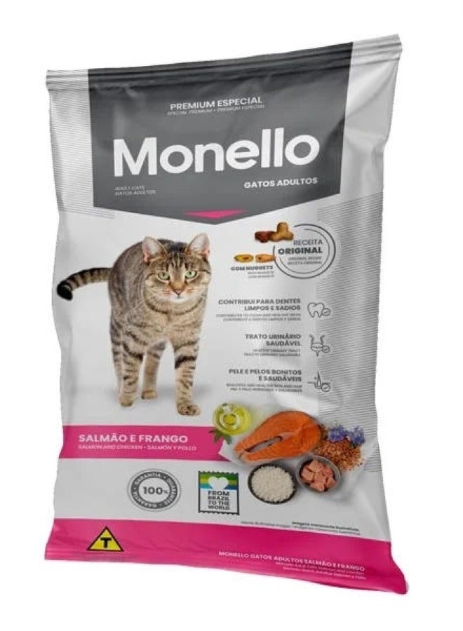 MONELLO Adult Cat Food Salmon And Chicken 1 Kg - Image 3