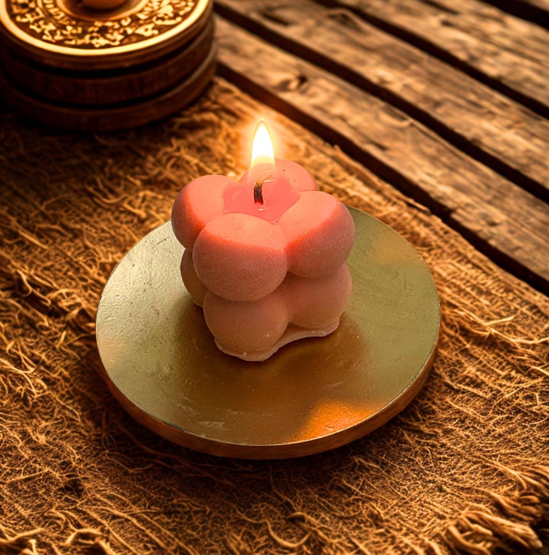 Goyoham | Pack of 6, Premium Scented Colored Bubble Candles | Fragrance - 2 Each of Pink Strawberry, Blue Beach Side, Peach Orange - Image 5
