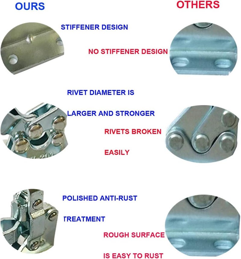 MIKMAYTOO Push Pull Action Toggle Clamps 6 PACK 301AM Latch Antislip Hand Tool 110Lbs Holding Capacity Quick Release Clamp 301AM - Image 3