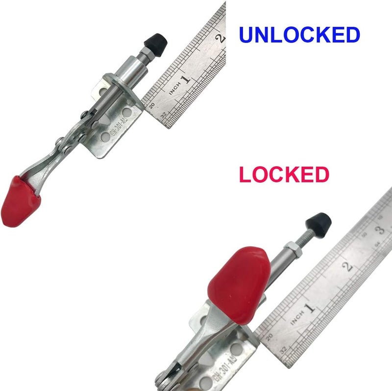 MIKMAYTOO Push Pull Action Toggle Clamps 6 PACK 301AM Latch Antislip Hand Tool 110Lbs Holding Capacity Quick Release Clamp 301AM - Image 2