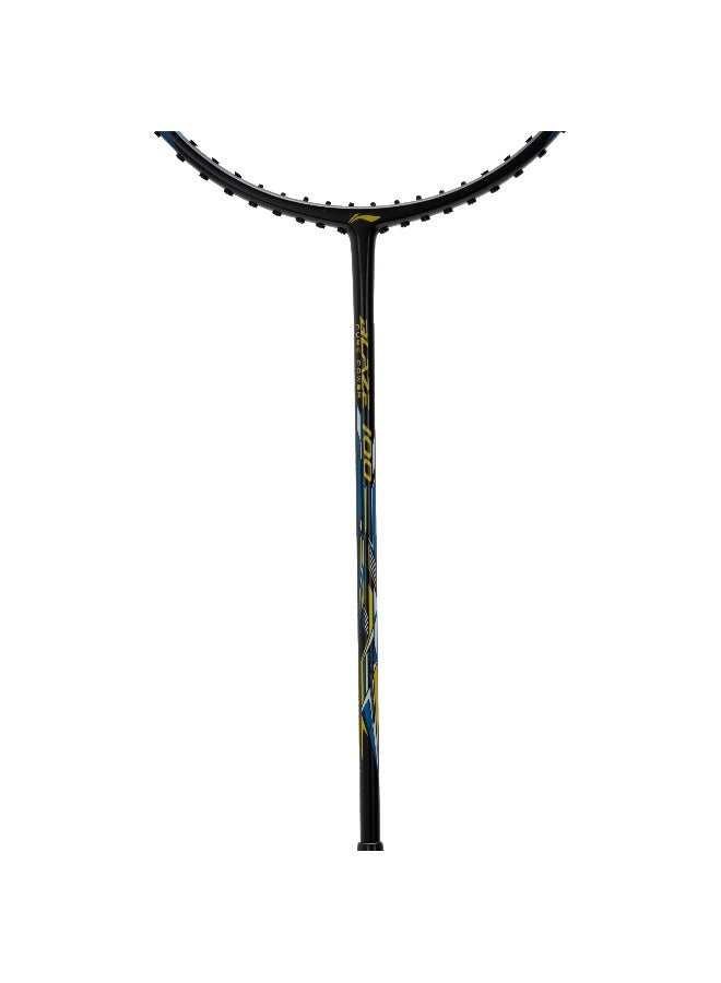 Li-Ning Blaze 100 84G Carbon Fibre Badmiton Racket strung Badminton Racket with Free Full Cover (Charcoal/Lime/Blue) - Image 3