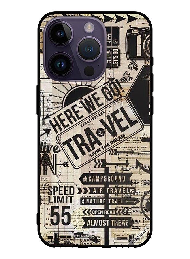 Covernex Protective Case Cover For Apple iPhone 14 Pro Here We Go Travel - Image 1