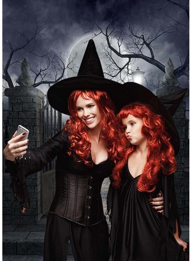 INRUI Ruini Halloween Theme Backdrop Halloween Full Moon Haunted House Backdrop Photo Props (5X7Ft) - Image 2