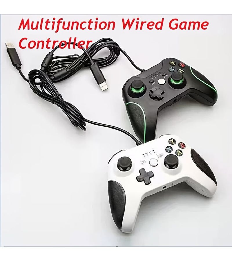 Universal Wired USB Controller Black White Compatible with PC PS3 XB Android Gaming Consoles - Image 1