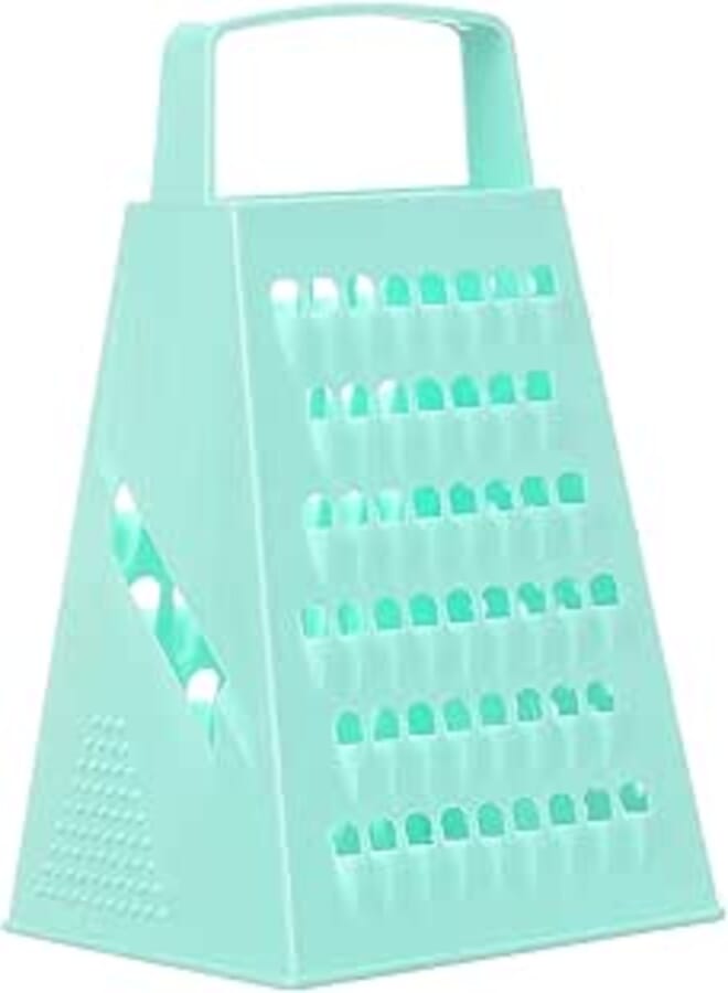 Agfa Plastic Vegetables Grater with Stainless Steel Blades, Turquoise