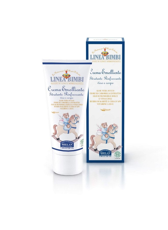 HELAN Helan Linea Bimbi - Soothing Baby Lotion for Face & Body with Vitamin E, Aloe Vera & Beeswax - Moisturizing & Refreshing Baby Cream for Delicate Skin, Baby Essentials for Newborn, Made in Italy 100ml - Image 1