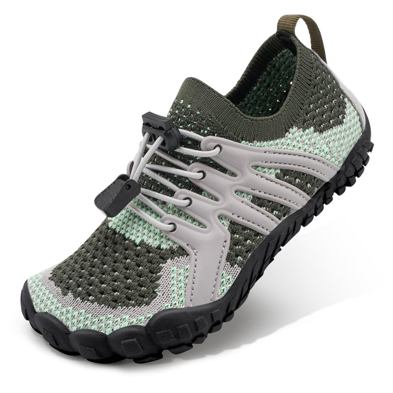 Stelle Water Shoes for Kids Girls Boys Barefoot Shoes with Adjustable Laces Quick Drying Beach Sports Non Slip Swimming Hikingï¼ˆGreyï¼Œ13MLï¼‰ - Image 1