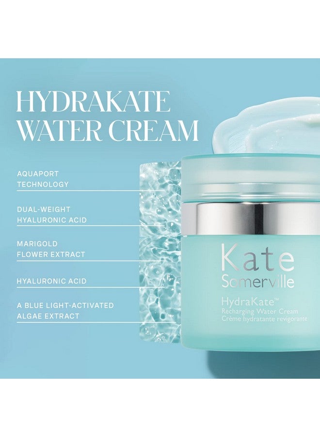 Kate Somerville Hydrakate Recharging Water Cream Facial Moisturizer Recovers & Recharges Dry Tired Skin 1.7 Fl Oz - Image 4