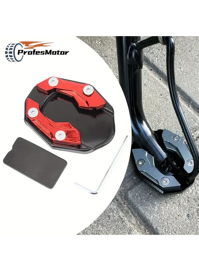 Silvery Motorcycle Footrest Extension Pads For Honda PCX150 PCX160 PCX125 ADV350 - Image 1