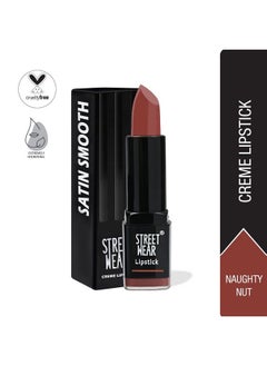 Satin Smooth Lipstick Naughty Nut (Brown) 4.2 Gms Longwear Creme Lipstick Moisturizing Creamy Formuation 100% Color Payoff Enriched With Aloe Vera Vitamin E And Shea Butter - pzsku/Z7A9FD6252ABD773D993AZ/45/_/1687503930/8da10558-9895-4873-b46a-44d5cfc6d471