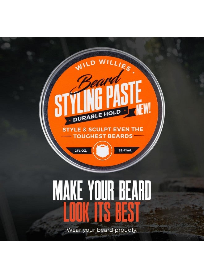 وايلد ويليس معجون تصفيف اللحية متوسط التثبيت، بلسم العناية للرجال الذي يرطب ويرطب شعر الوجه المتطاير، سهل الاستخدام، كريم اللحية غير الدهني غير اللامع، نمط ونحت للتحكم طويل الأمد. - Image 2