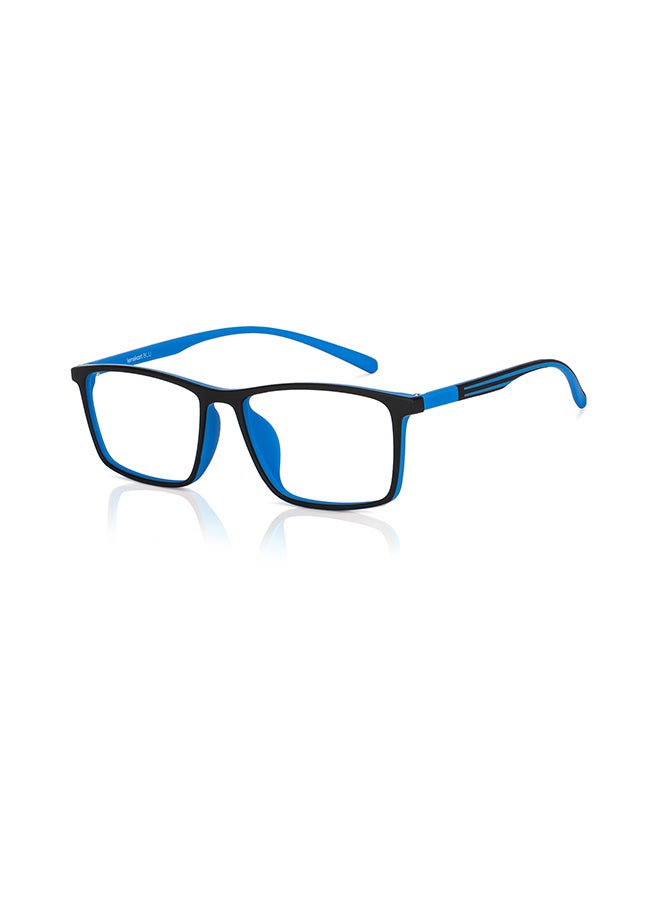Lenskart Blu Unisex Zero Power Bluecut & Antiglare Rectangular Shape Computer Eyeglasses LB E14255 - Lens Size: 53mm - Black - Image 1