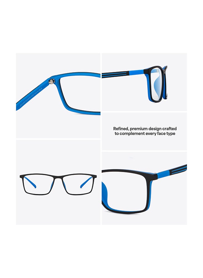 Lenskart Blu Unisex Zero Power Bluecut & Antiglare Rectangular Shape Computer Eyeglasses LB E14255 - Lens Size: 53mm - Black - Image 2