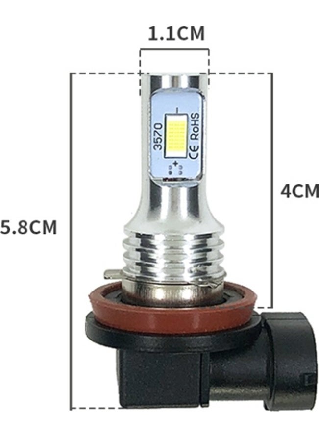 Femex Nova H8 Ice Blue Fanless LED Bulb 4800 Lumen  - Image 2