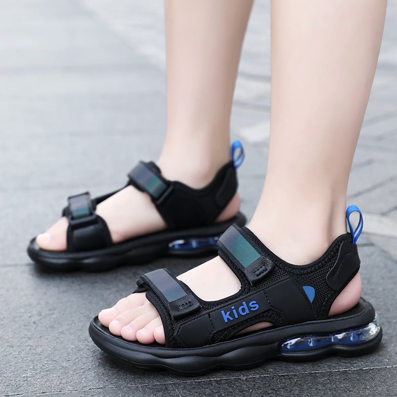 Boys Sandals 2025 Medium And Large Children'S Beach Shoes Casual Outdoor Teenagers Sandals 8-15 Years Old - Image 2