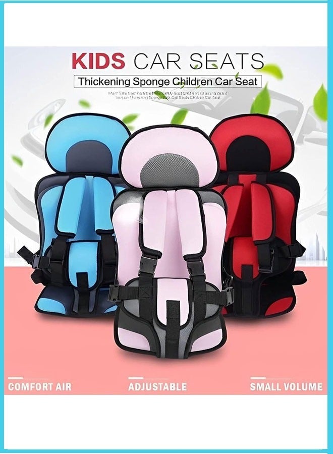 DOOKOO High-quality, skin-friendly, breathable, convenient baby car safety seat, child portable basket-style booster seat, car seat/portable baby safety car seat, thickened cotton seat, coffee color - Image 2