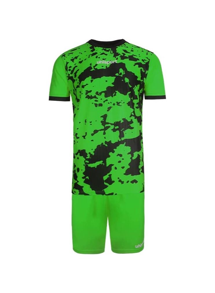 uhlsport Football Men Jersey, For match and training, Round neck, Light & comfortable & breathable material, Army design