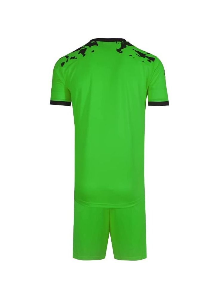 uhlsport Football Men Jersey, For match and training, Round neck, Light & comfortable & breathable material, Army design