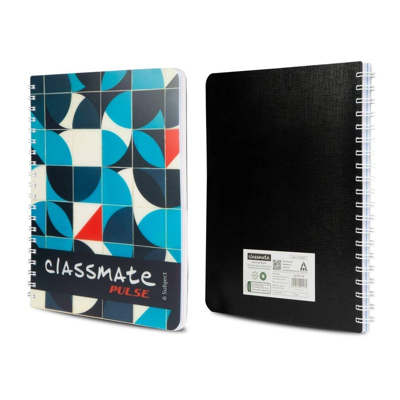 classmate Pulse 6 Subject Notebook - Unruled, 300 Pages, Spiral Binding, 267mm*203mm - Image 3