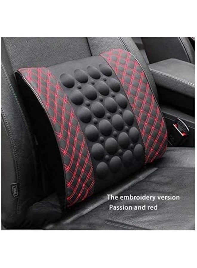 Electric Lumbar Support Cushion with Memory Foam for Office Chair Car Seat Sofa and Home Use Comfortable Back Support - Image 3