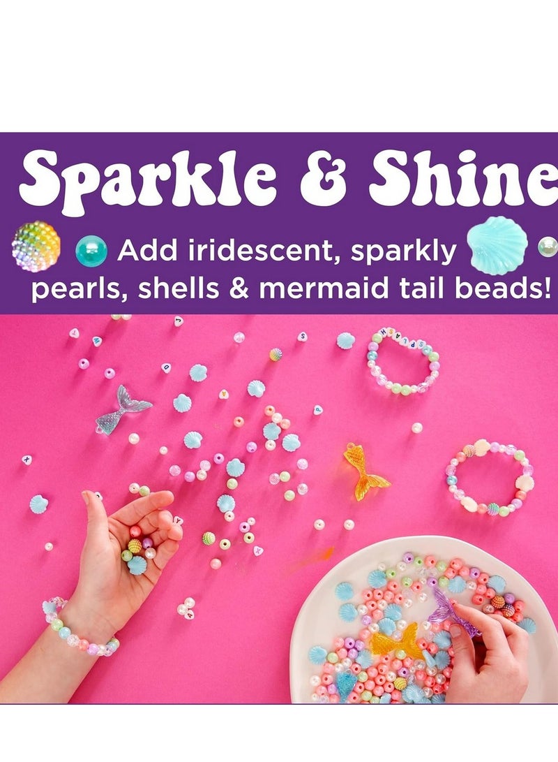 Creativity for Kids Creativity for Kids Bead Jewelry Jar Mermaid Kit - Bead Set, Create Necklaces & Bracelets, Mermaid-Themed Jewelry, Kids Jewelry Making, Creative Play  - Image 3